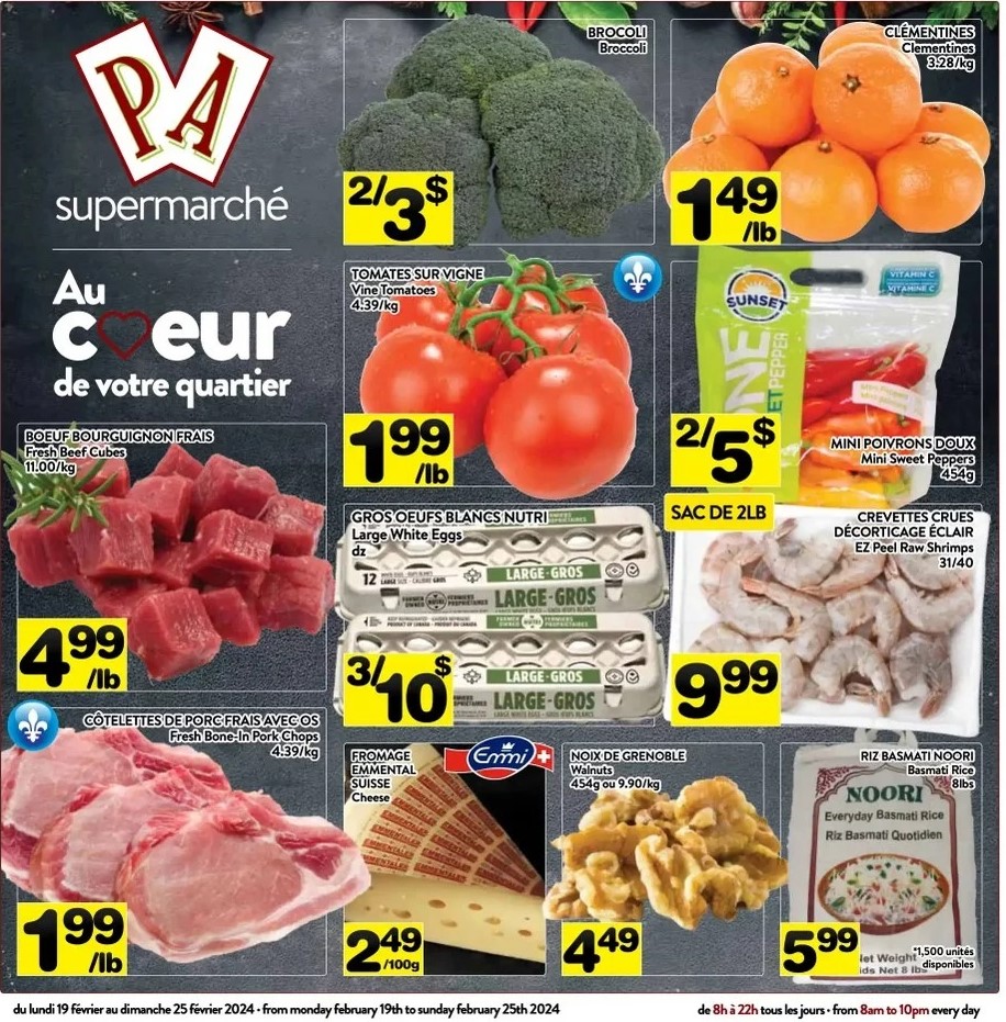 Supermarché PA Flyer February 19 to February 25, 2024 1 – pa supermarche 19 25 1