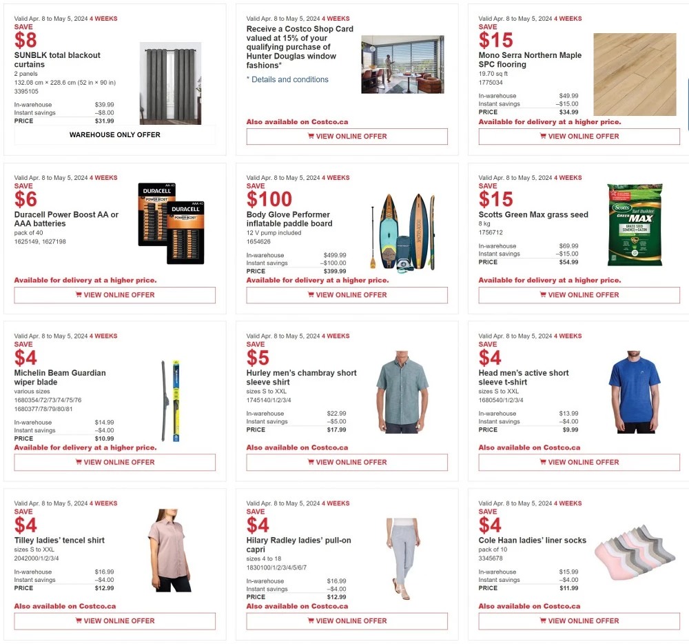 Costco Flyer April 22 to May 5, 2024