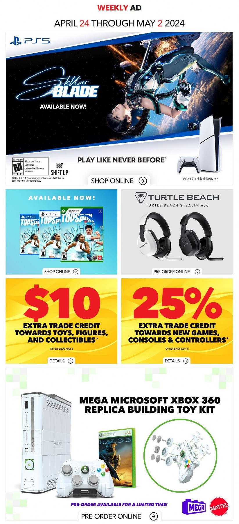 Gamestop Flyer April 26 to May 2, 2024