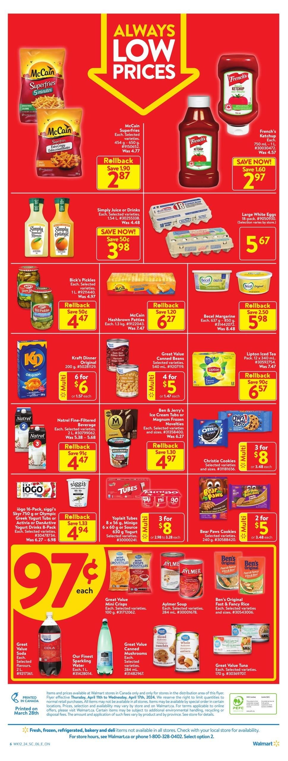 Walmart Flyer April 18 to April 24, 2024