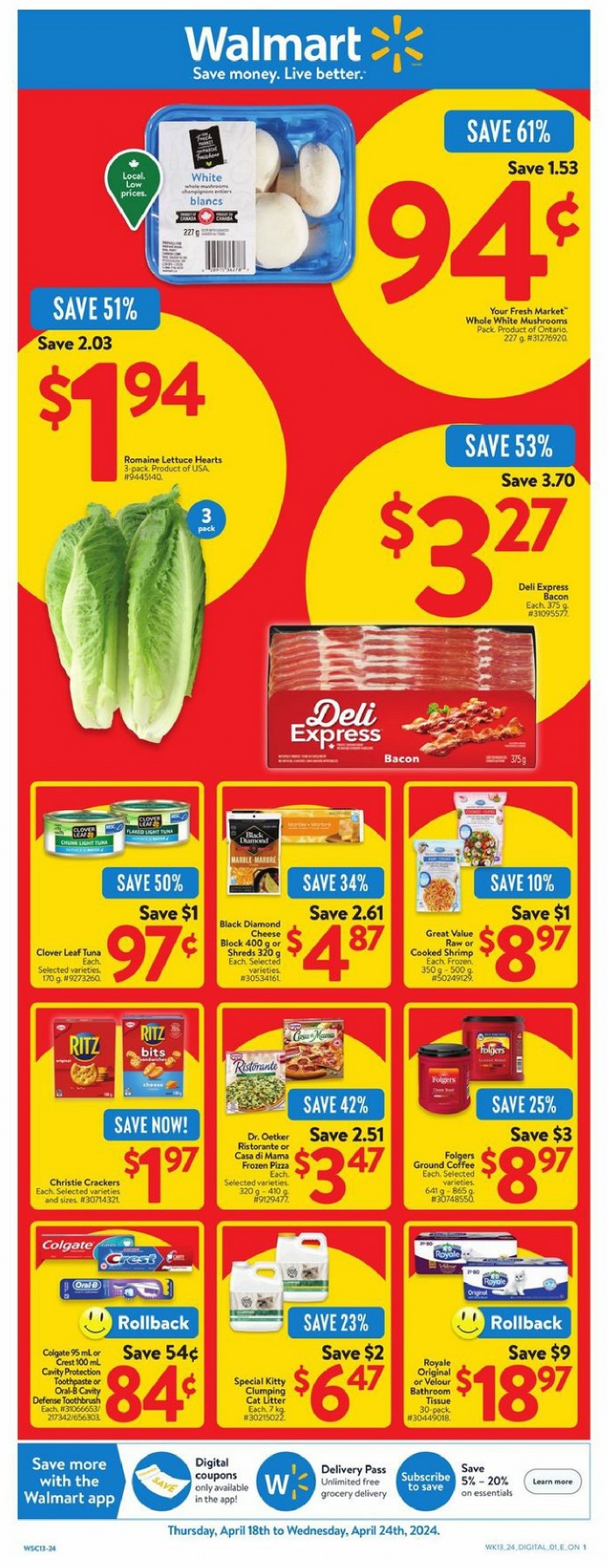 Walmart Flyer April 18 to April 24, 2024