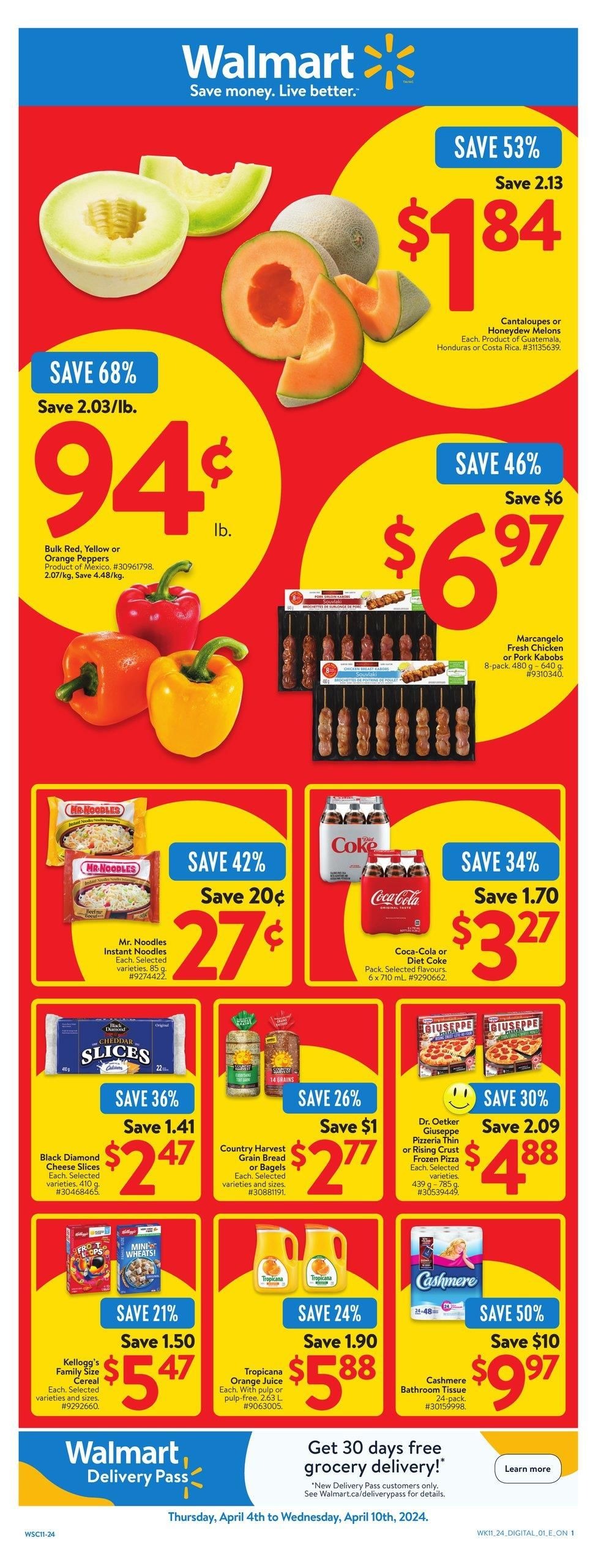 Walmart Flyer April 4 to April 10, 2025