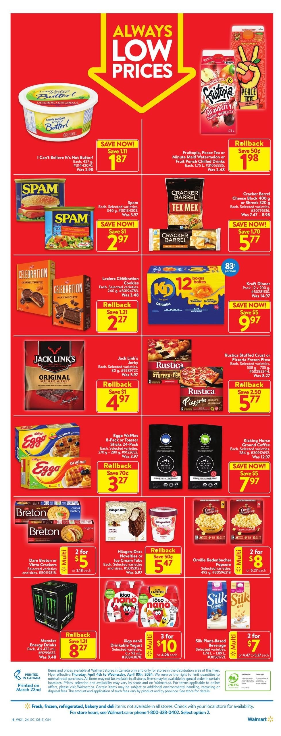 Walmart Flyer April 4 to April 10, 2024